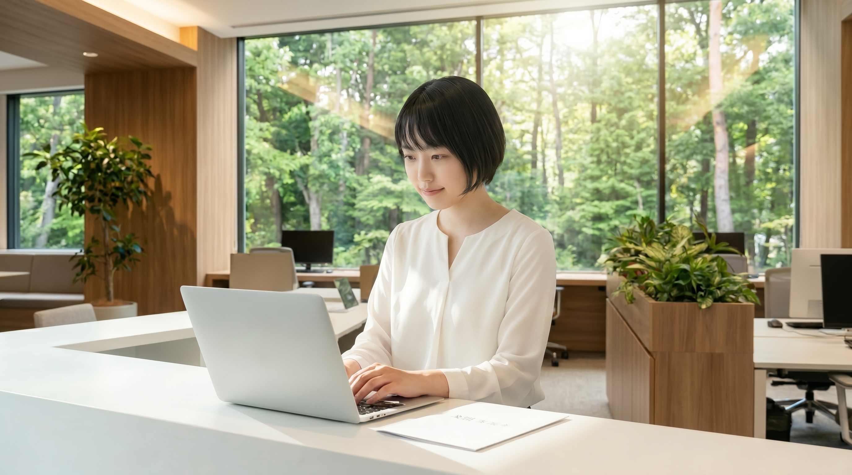 小日向澪 作業風景